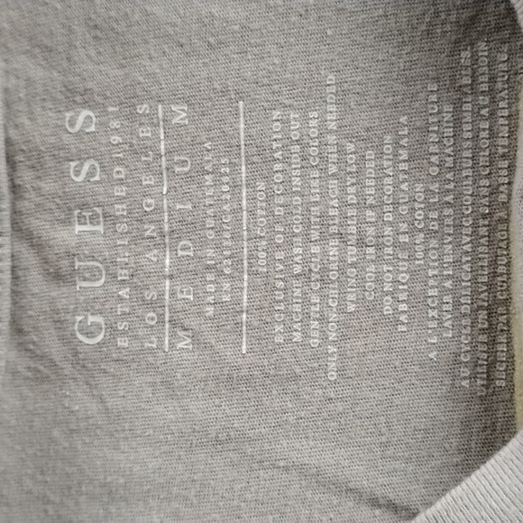 Guess Men's Tan Short Sleeve Tee - Picture 10 of 15